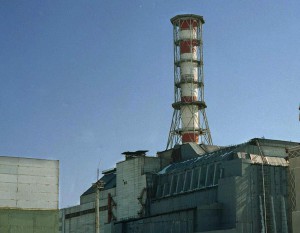 Das AKW von Tschernobyl mit Sarkophag